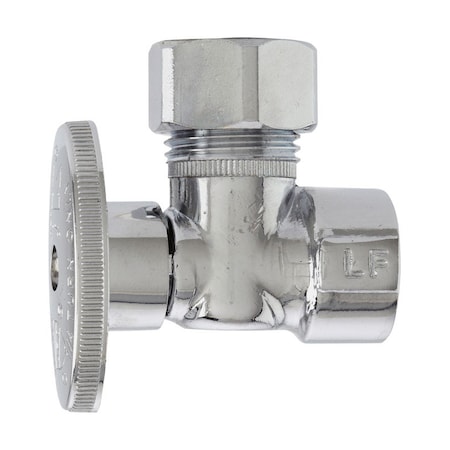 Plumb Pak Plumb Pak 1/2 in. FIP X 1/2 in. Compression Brass Angle Valve PP51-1PCLF